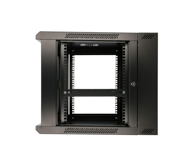 ExtraLink Wisząca 19" 9U 600x600mm dwusekcyjna (czarna) - 489357 - zdjęcie 4